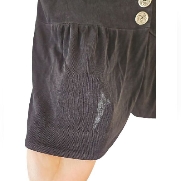 Chico's Travelers Short Sleeve Button Jacket Thin Soft Blazer Black Size 2,M,12 - Picture 9 of 12